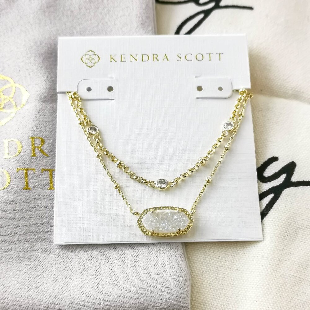 Kendra Scott Necklace - Elisa - Drusy Gold